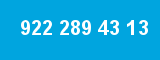922 289 43 13 922 289 43 13